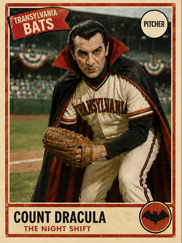 Count Dracula Baseball Card | Graveyard Greats (2026)