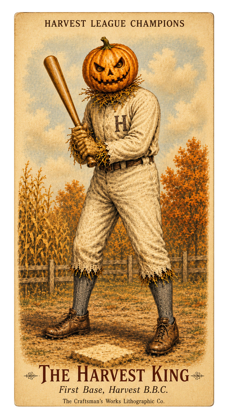 The Harvest King – Harvest League Champions Baseball Card