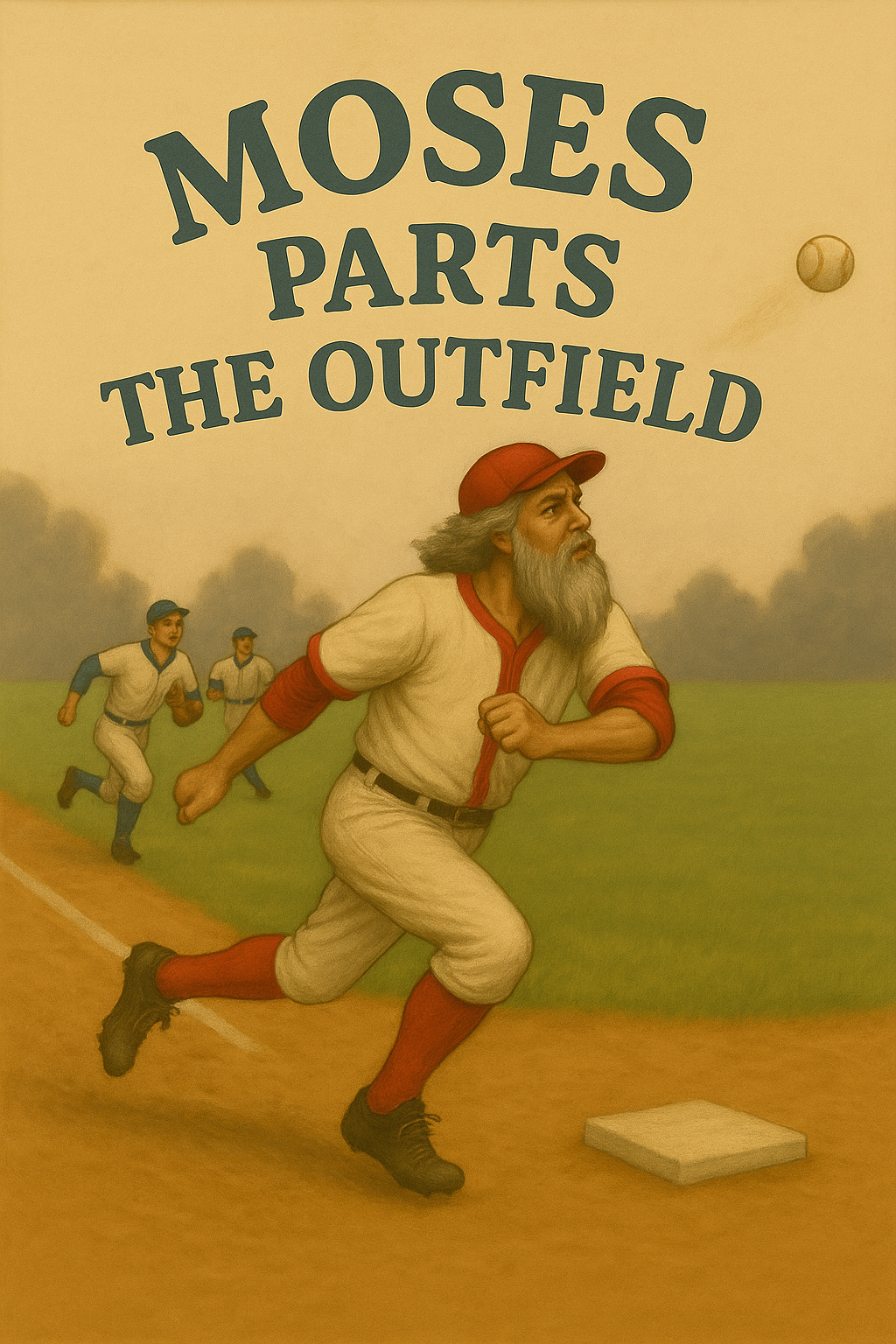 Moses Parts the Outfield – Oversized Heavyweight Sweatshirt