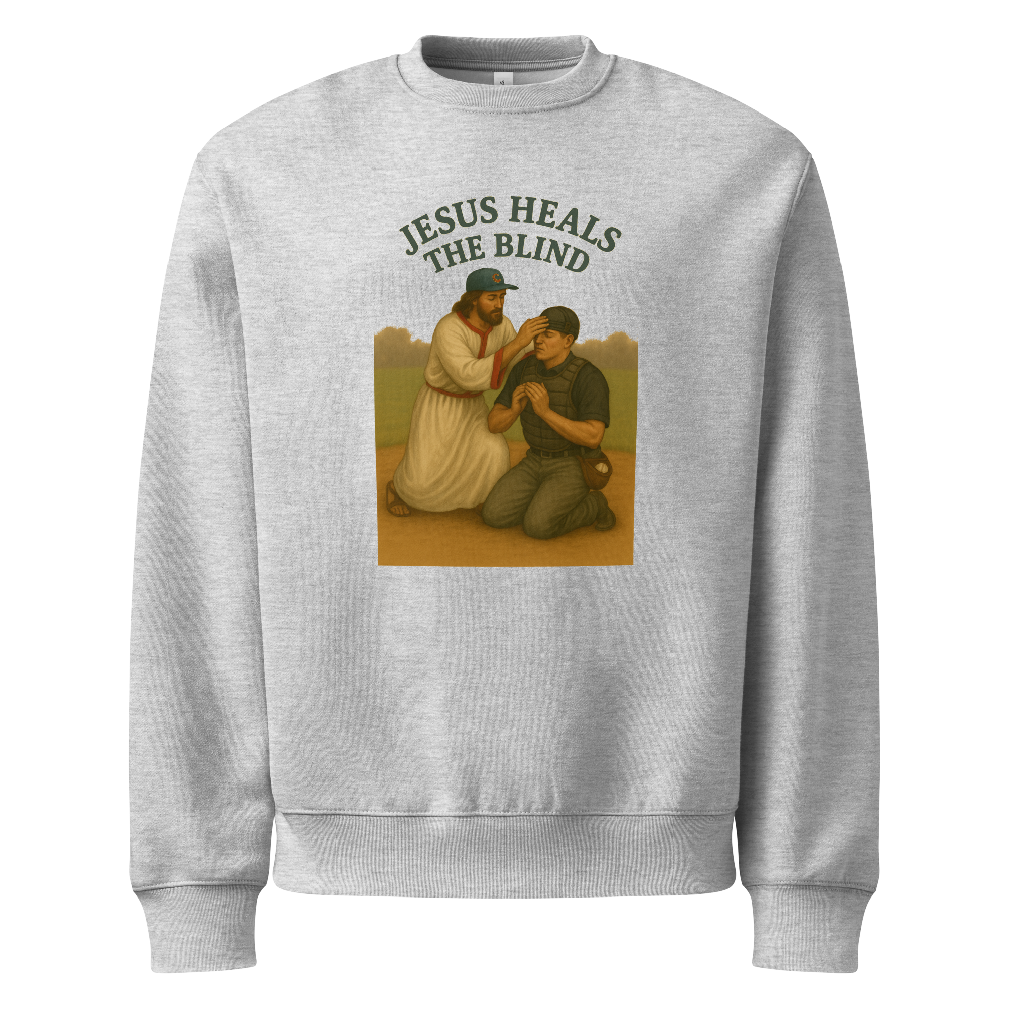Jesus Heals the Blind – Oversized Heavyweight Sweatshirt