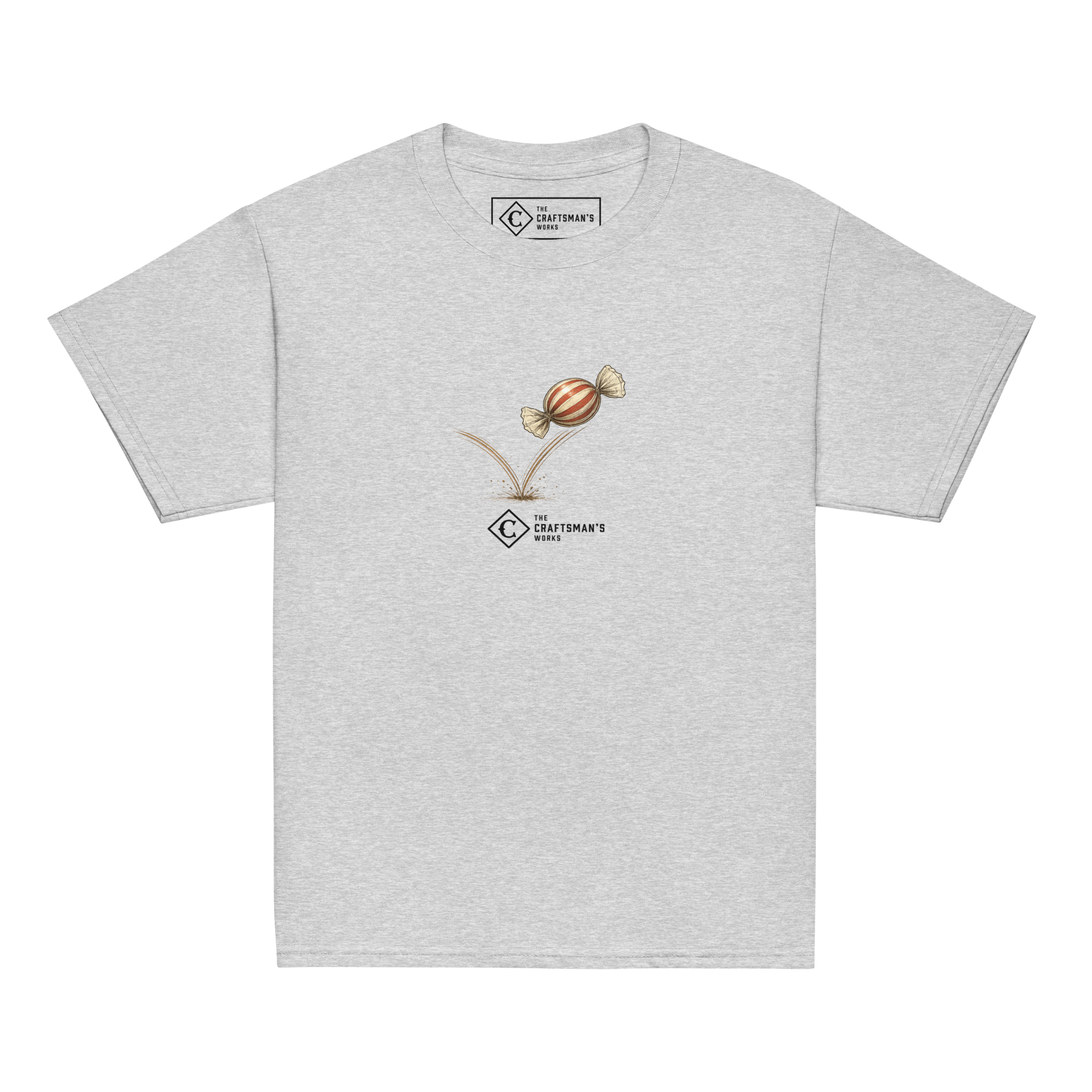 Youth Candy Hop baseball shirt in gray from The Baseball Lexicon Collection