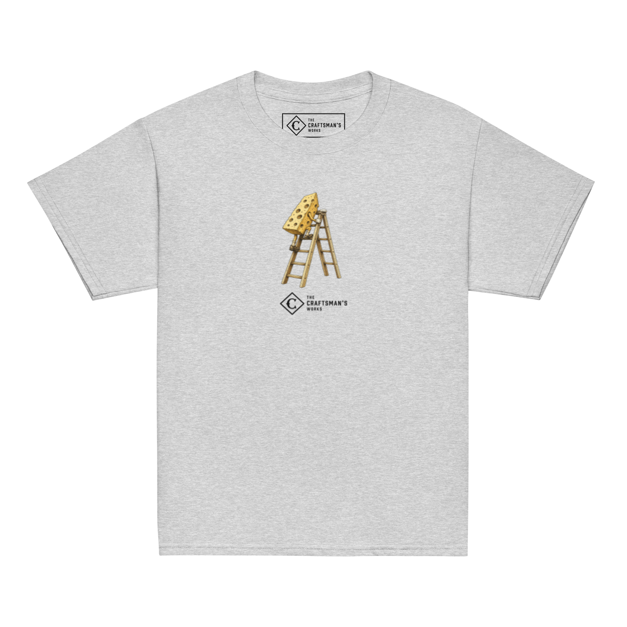 Youth High Cheese baseball shirt in gray from The Baseball Lexicon Collection