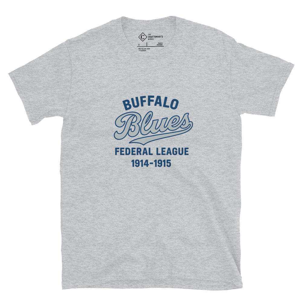 buffalo blues, buffalo blues shirt, federal league baseball, federal league shirt
