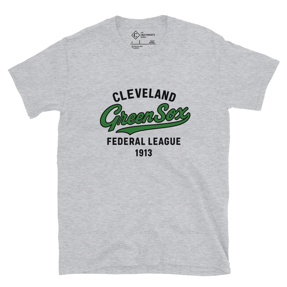 Cleveland Green Sox, Cleveland Green Sox shirt, federal league baseball, federal league shirt