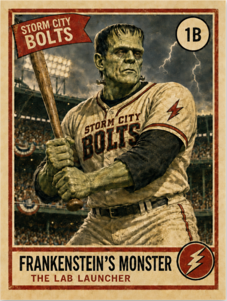 Frankenstein's Monster Collectible Decal | Graveyard Greats