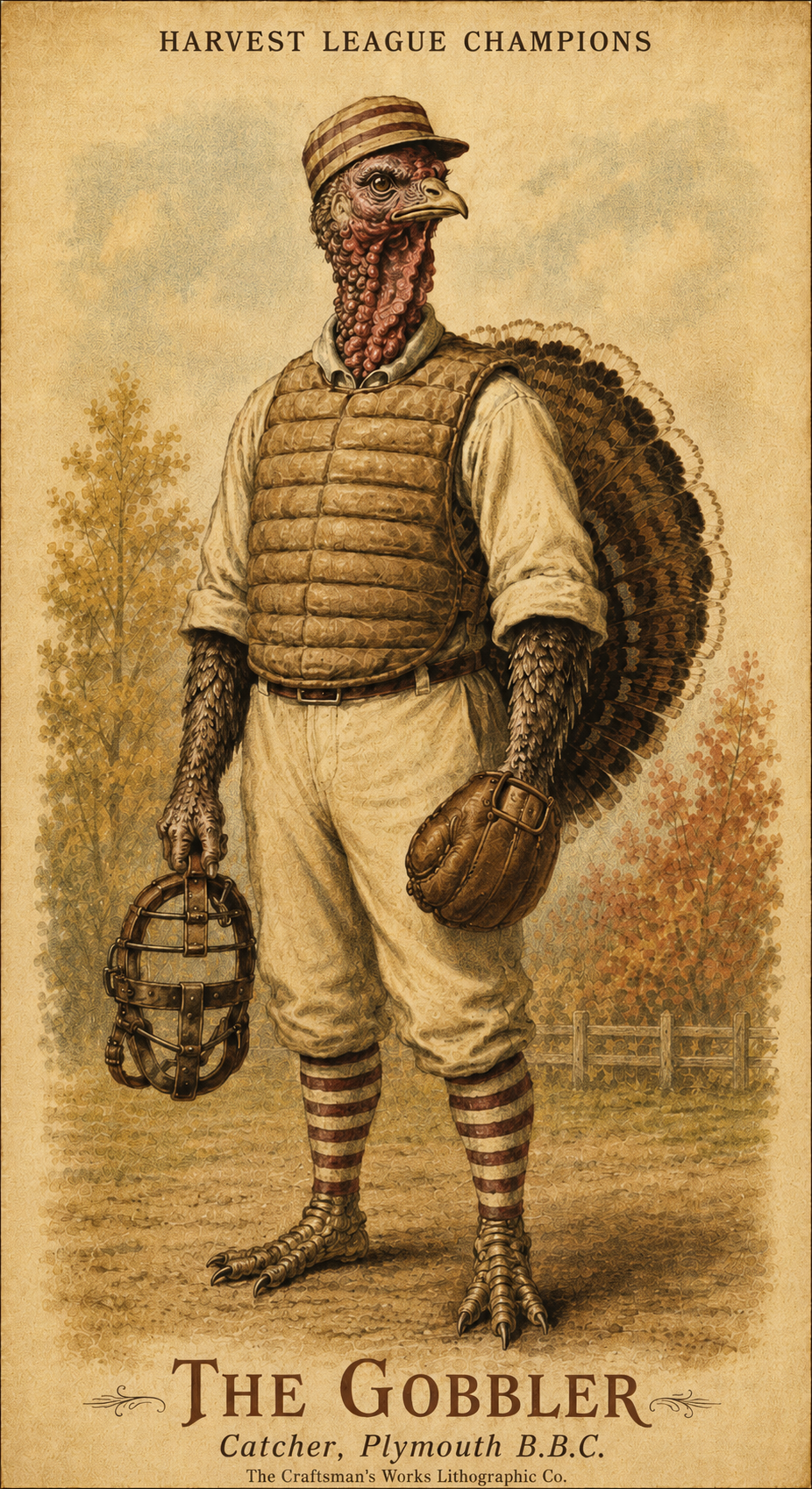 The Gobbler – Harvest League Champions Baseball Card
