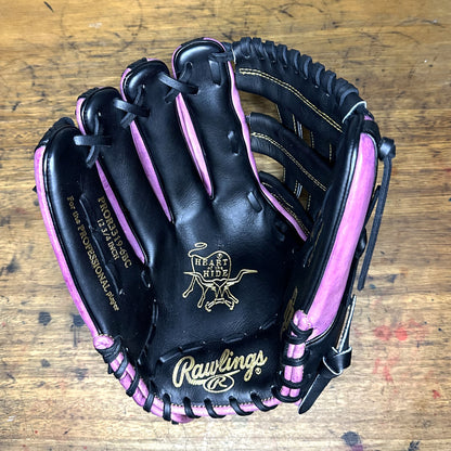 Custom Purple, Black, and Gold Rawlings PRO3319-6BC