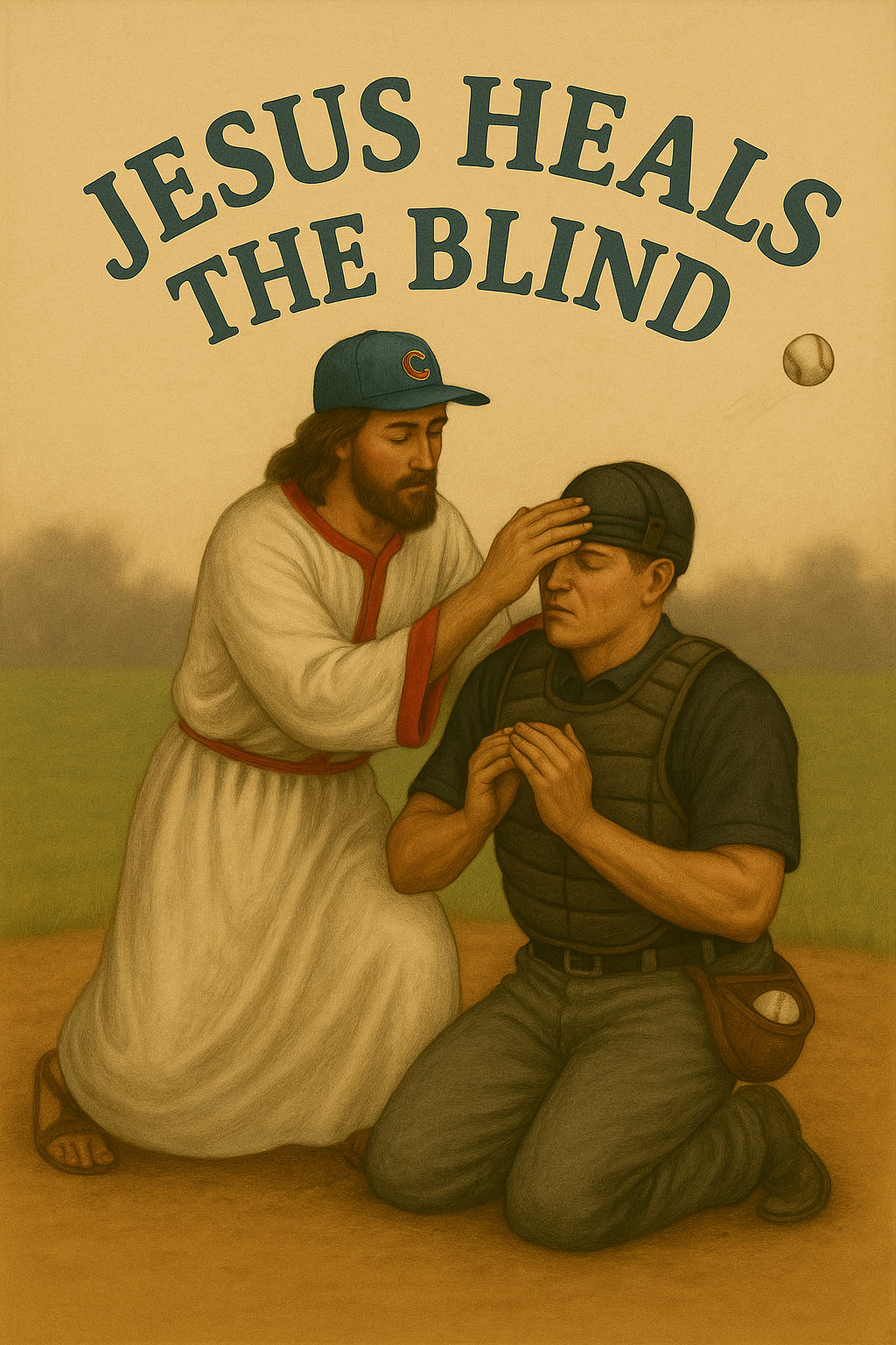 Jesus Heals the Blind – Oversized Heavyweight Sweatshirt