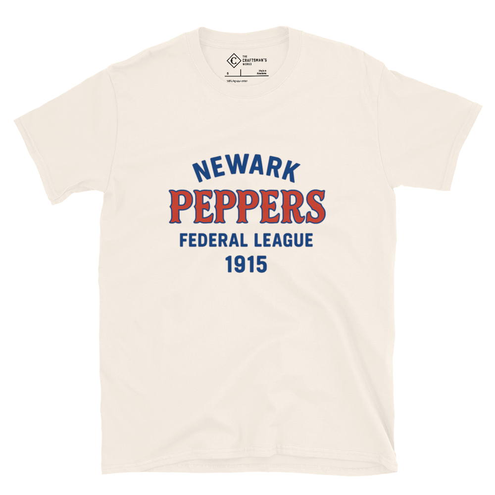 Newark Pepper, newark peppers shirt, federal league baseball, federal league shirt