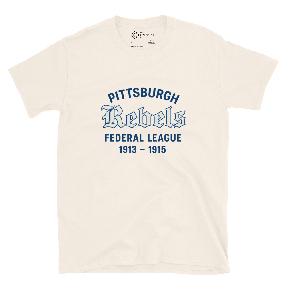 Pittsburgh Rebels shirt, Pittsburgh Rebels, federal league shirt, federal league baseball