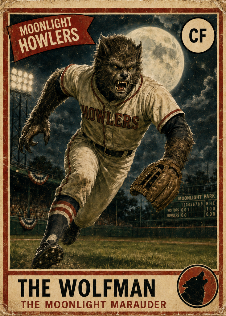The Wolfman Baseball Card | Graveyard Greats (2026)