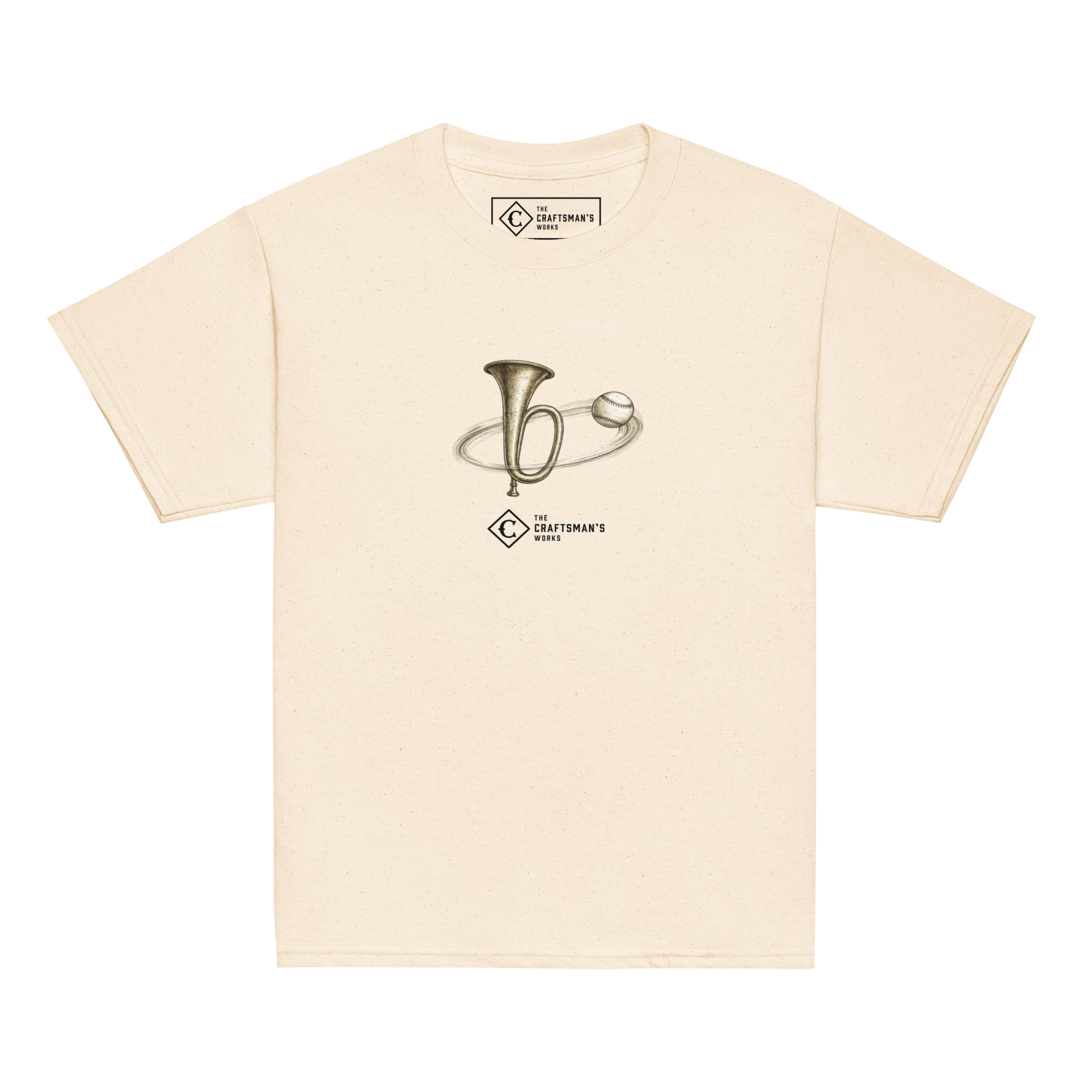Youth Around the Horn baseball shirt in natural from The Baseball Lexicon Collection