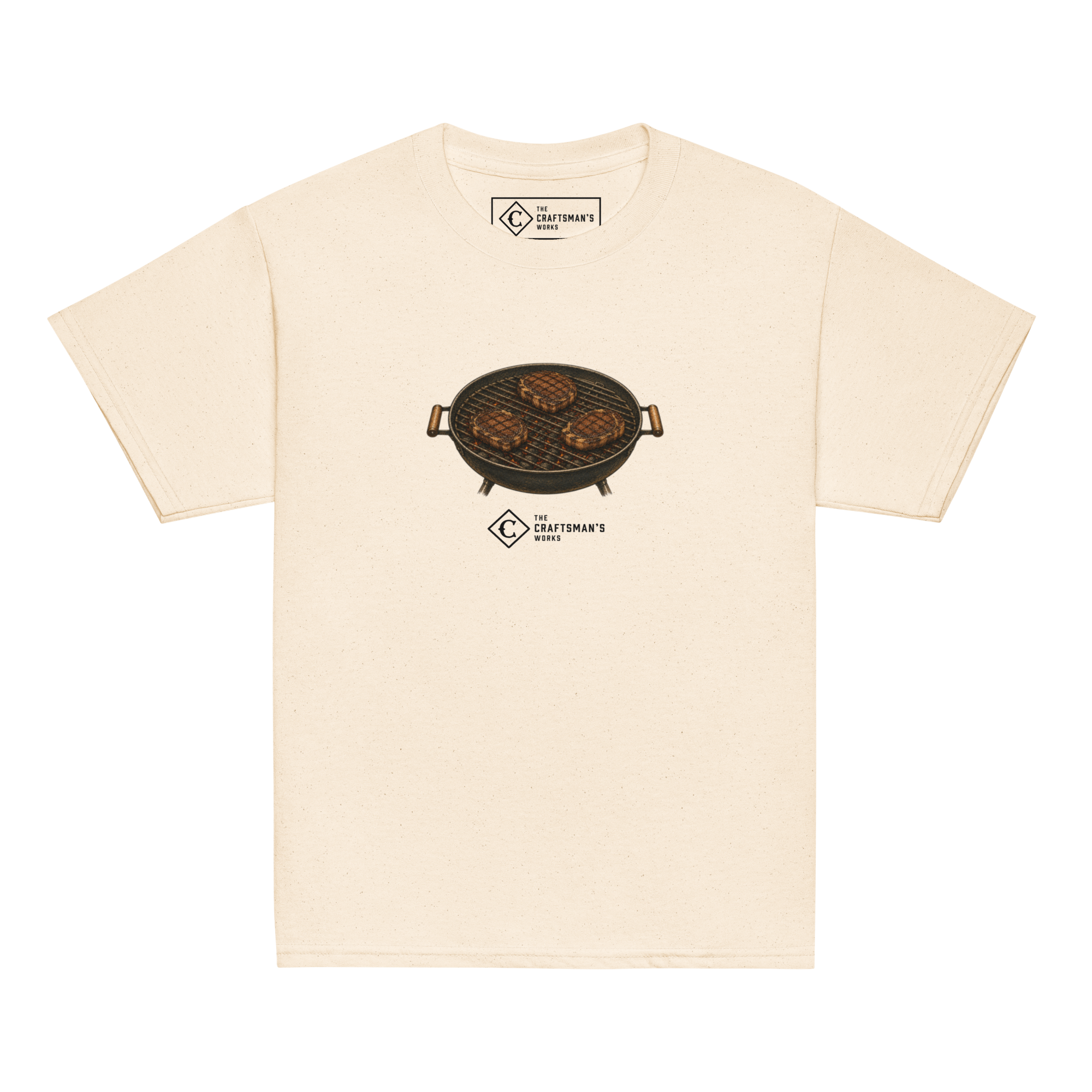 Youth Ribeyes baseball shirt in natural from The Baseball Lexicon Collection