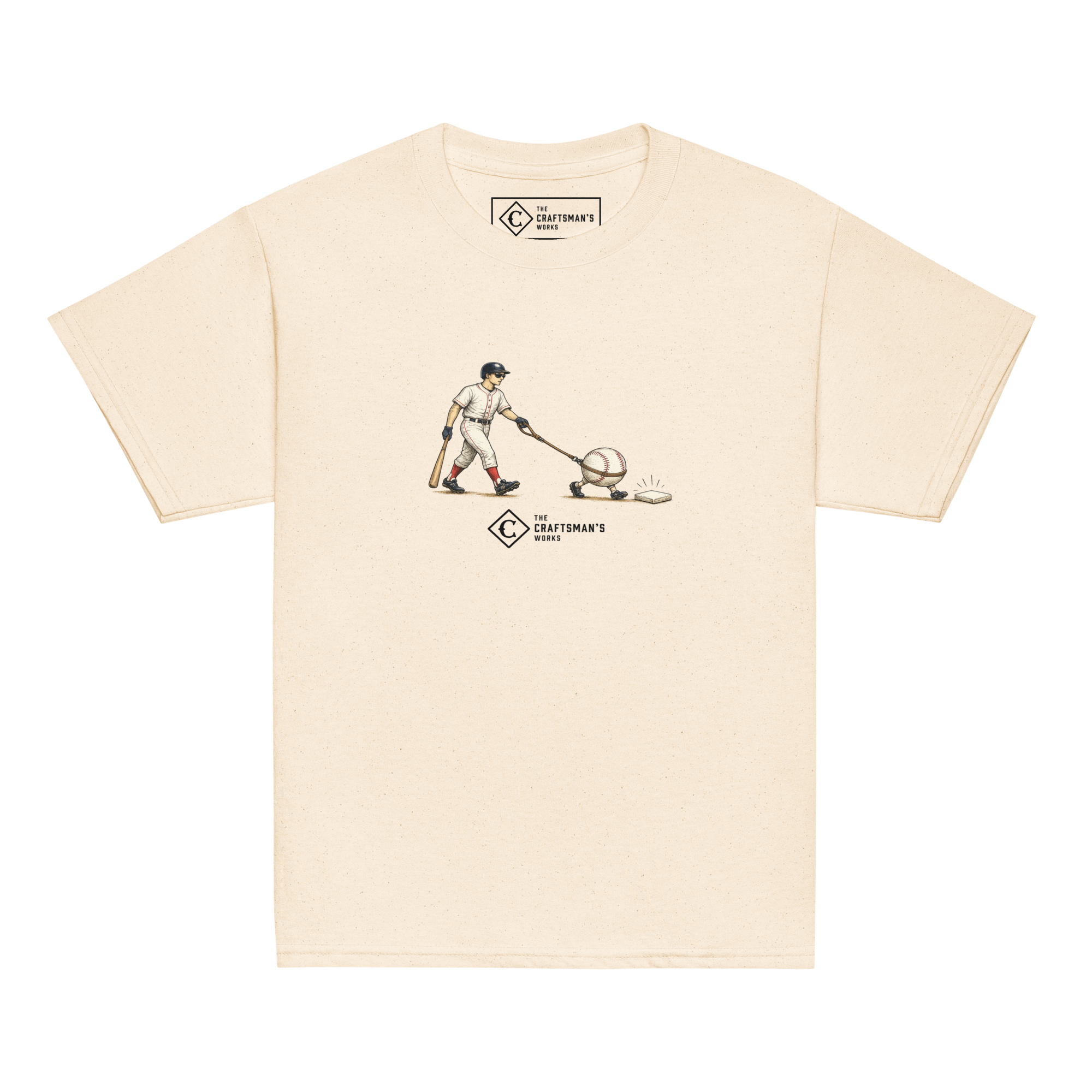 Youth Seeing Eye Single baseball shirt in natural from The Baseball Lexicon Collection